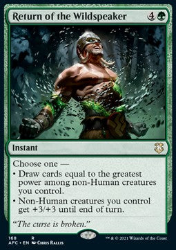 Return of the Wildspeaker - Commander: Adventures in the Forgotten Realms (Rare) [AFC-168]