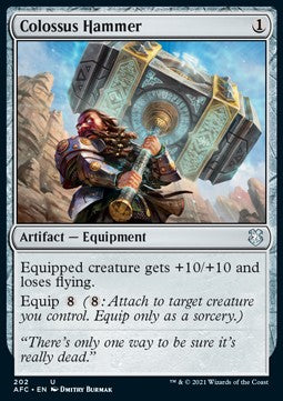Colossus Hammer⁣ - Commander: Adventures in the Forgotten Realms⁣ (Uncommon)⁣ [202]