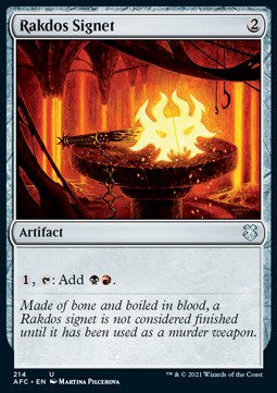 Rakdos Signet⁣ - Commander: Adventures in the Forgotten Realms⁣ (Uncommon)⁣ [214]