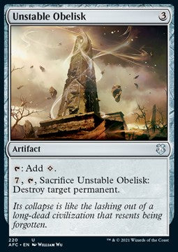Unstable Obelisk - Commander: Adventures in the Forgotten Realms (Uncommon) [AFC-220]