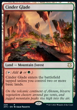 Cinder Glade - Commander: Adventures in the Forgotten Realms (Rare) [AFC-229]