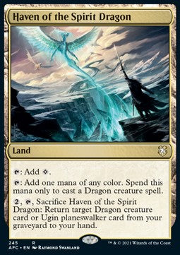 Haven of the Spirit Dragon - Commander: Adventures in the Forgotten Realms (Rare) [AFC-245]