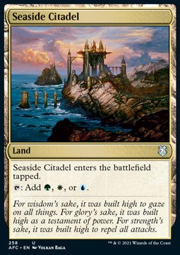 Seaside Citadel⁣ - Commander: Adventures in the Forgotten Realms⁣ (Uncommon)⁣ [258]