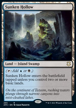 Sunken Hollow⁣ - Commander: Adventures in the Forgotten Realms⁣ (Rare)⁣ [265]