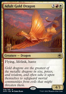 Adult Gold Dragon (V.1)⁣ - Adventures in the Forgotten Realms: Promos⁣ (Rare)⁣ [216]