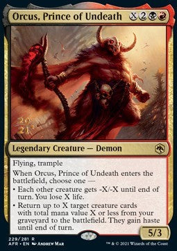 Orcus, Prince of Undeath (V.1)⁣ - Adventures in the Forgotten Realms: Promos⁣ (Rare)⁣ [229]
