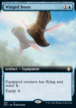 Winged Boots⁣ - Commander: Adventures in the Forgotten Realms: Extras⁣ (Rare)⁣ [289]