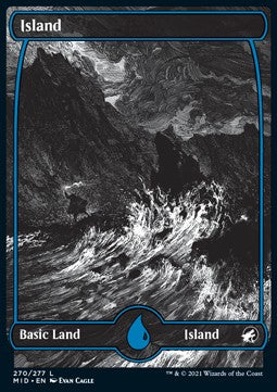 Island (V.1)⁣ - Innistrad: Midnight Hunt⁣ (Land)⁣ [270]