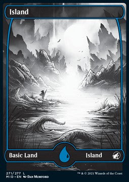 Island (V.2)⁣ - Innistrad: Midnight Hunt⁣ (Land)⁣ [271]
