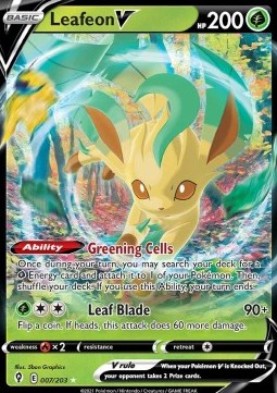 Leafeon V⁣ - Evolving Skies⁣ (Ultra Rare)⁣ [007]