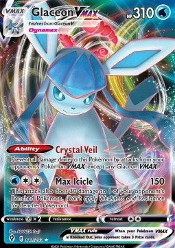 Glaceon VMAX⁣ - Evolving Skies⁣ (Ultra Rare)⁣ [041]