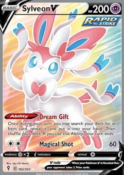 Sylveon V⁣ - Evolving Skies⁣ (Ultra Rare)⁣ [183]