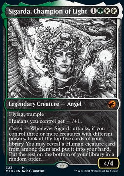 Sigarda, Champion of Light⁣ - Innistrad: Midnight Hunt: Extras⁣ (Mythic)⁣ [323]