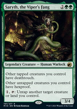 Saryth, the Viper's Fang⁣ - Innistrad: Midnight Hunt⁣ (Rare)⁣ [197]