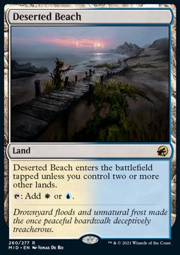 Deserted Beach⁣ - Innistrad: Midnight Hunt⁣ (Rare)⁣ [260]