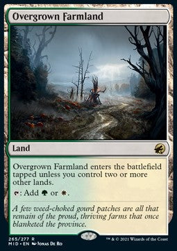 Overgrown Farmland⁣ - Innistrad: Midnight Hunt⁣ (Rare)⁣ [265]