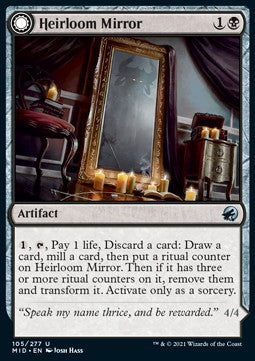 Heirloom Mirror // Inherited Fiend⁣ - Innistrad: Midnight Hunt⁣ (Uncommon)⁣ [105]