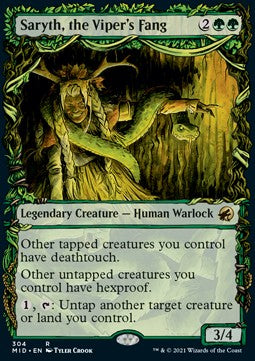 Saryth, the Viper's Fang⁣ - Innistrad: Midnight Hunt: Extras⁣ (Rare)⁣ [304]