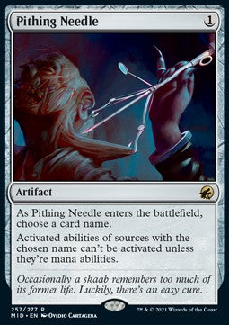 Pithing Needle⁣ - Innistrad: Midnight Hunt⁣ (Rare)⁣ [257]
