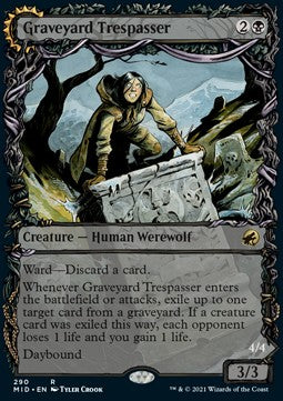 Graveyard Trespasser // Graveyard Glutton⁣ - Innistrad: Midnight Hunt: Extras⁣ (Rare)⁣ [290]