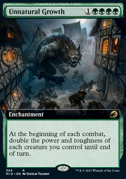 Unnatural Growth⁣ - Innistrad: Midnight Hunt: Extras⁣ (Rare)⁣ [365]