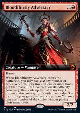 Bloodthirsty Adversary⁣ - Innistrad: Midnight Hunt: Extras⁣ (Mythic)⁣ [351]