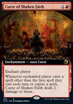 Curse of Shaken Faith⁣ - Innistrad: Midnight Hunt: Extras⁣ (Rare)⁣ [353]