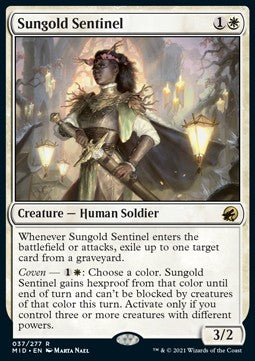 Sungold Sentinel⁣ - Innistrad: Midnight Hunt⁣ (Rare)⁣ [37]