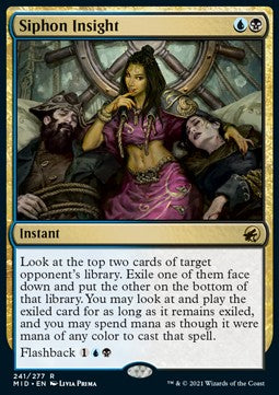 Siphon Insight⁣ - Innistrad: Midnight Hunt⁣ (Rare)⁣ [241]