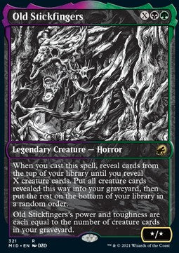 Old Stickfingers⁣ - Innistrad: Midnight Hunt: Extras⁣ (Rare)⁣ [321]