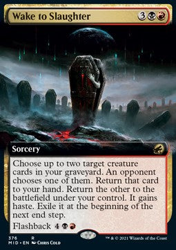 Wake to Slaughter⁣ - Innistrad: Midnight Hunt: Extras⁣ (Rare)⁣ [376]