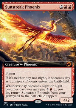 Sunstreak Phoenix⁣ - Innistrad: Midnight Hunt: Extras⁣ (Mythic)⁣ [359]