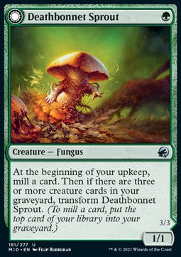 Deathbonnet Sprout // Deathbonnet Hulk⁣ - Innistrad: Midnight Hunt⁣ (Uncommon)⁣ [181]