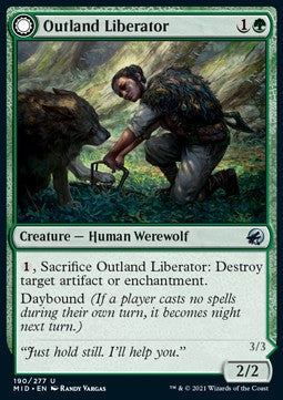 Outland Liberator // Frenzied Trapbreaker⁣ - Innistrad: Midnight Hunt⁣ (Uncommon)⁣ [190]