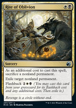 Rite of Oblivion⁣ - Innistrad: Midnight Hunt⁣ (Uncommon)⁣ [237]