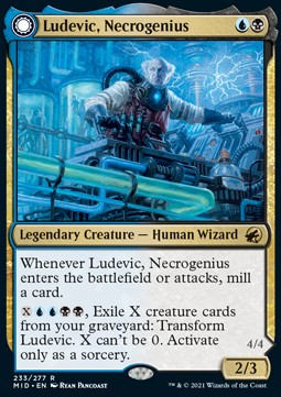 Ludevic, Necrogenius // Olag, Ludevic's Hubris⁣ - Innistrad: Midnight Hunt⁣ (Rare)⁣ [233]