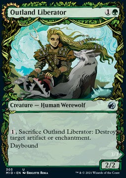 Outland Liberator // Frenzied Trapbreaker⁣ - Innistrad: Midnight Hunt: Extras⁣ (Uncommon)⁣ [303]