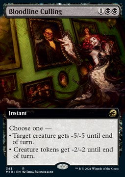 Bloodline Culling⁣ - Innistrad: Midnight Hunt: Extras⁣ (Rare)⁣ [343]
