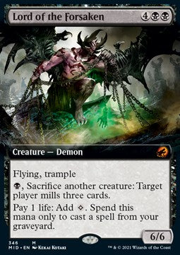 Lord of the Forsaken⁣ - Innistrad: Midnight Hunt: Extras⁣ (Mythic)⁣ [346]