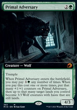 Primal Adversary⁣ - Innistrad: Midnight Hunt: Extras⁣ (Mythic)⁣ [363]