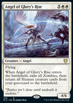 Angel of Glory's Rise - Commander: Innistrad: Midnight Hunt (Rare) [MIC-79]