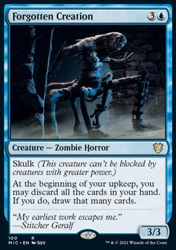Forgotten Creation⁣ - Commander: Innistrad: Midnight Hunt⁣ (Rare)⁣ [100]