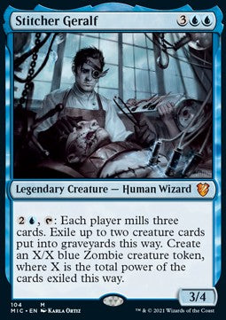 Stitcher Geralf⁣ - Commander: Innistrad: Midnight Hunt⁣ (Mythic)⁣ [104]