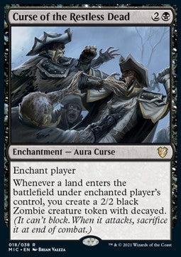 Curse of the Restless Dead (V.1)⁣ - Commander: Innistrad: Midnight Hunt⁣ (Rare)⁣ [18]