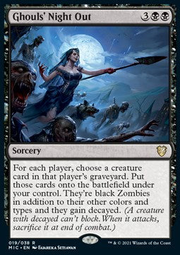 Ghouls' Night Out (V.1)⁣ - Commander: Innistrad: Midnight Hunt⁣ (Rare)⁣ [19]