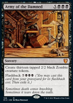 Army of the Damned⁣ - Commander: Innistrad: Midnight Hunt⁣ (Mythic)⁣ [106]