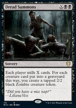 Dread Summons - Commander: Innistrad: Midnight Hunt (Rare) [MIC-113]