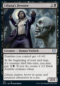 Liliana's Devotee⁣ - Commander: Innistrad: Midnight Hunt⁣ (Uncommon)⁣ [122]