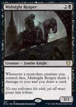 Midnight Reaper⁣ - Commander: Innistrad: Midnight Hunt⁣ (Rare)⁣ [125]