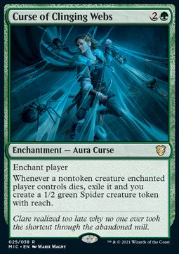 Curse of Clinging Webs (V.1)⁣ - Commander: Innistrad: Midnight Hunt⁣ (Rare)⁣ [25]